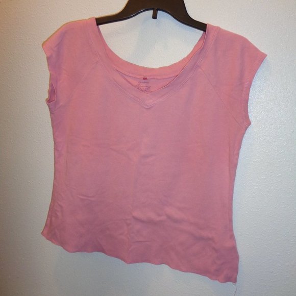 Arizona Jean Co V-Neck Pink Tee Junior's Size XL - Picture 4 of 10